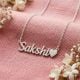 Handcrafted 925 Silver Personalized Mangalsutra Name Necklace